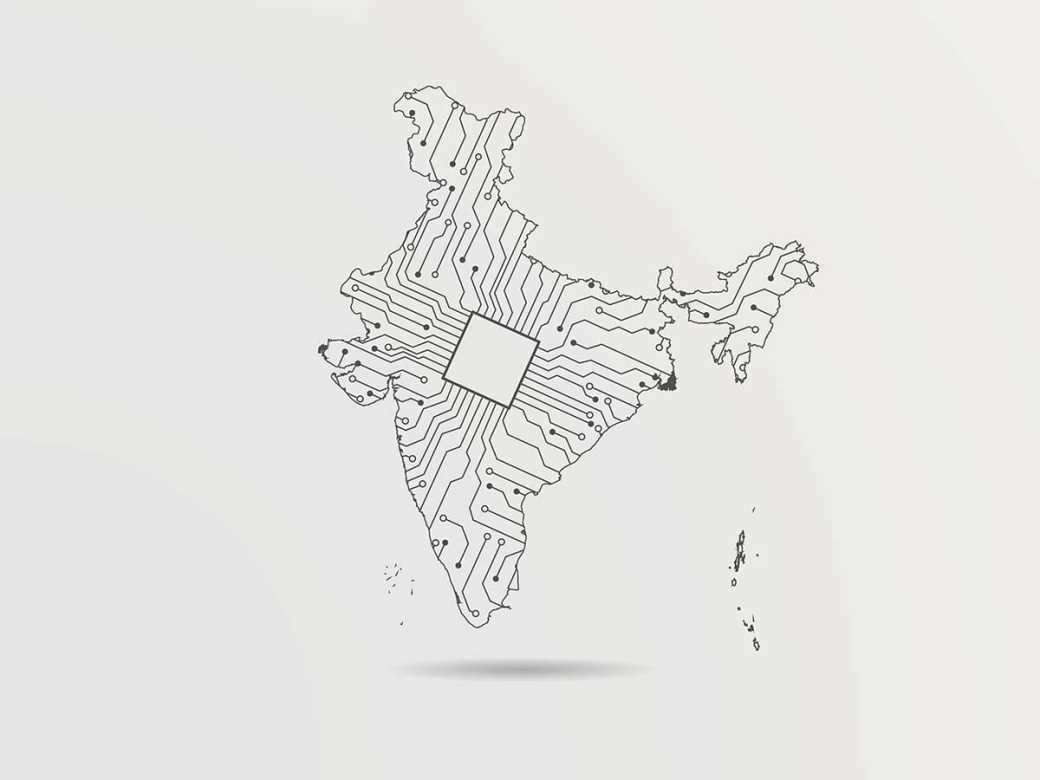  Digitalna Indija ilustracija 