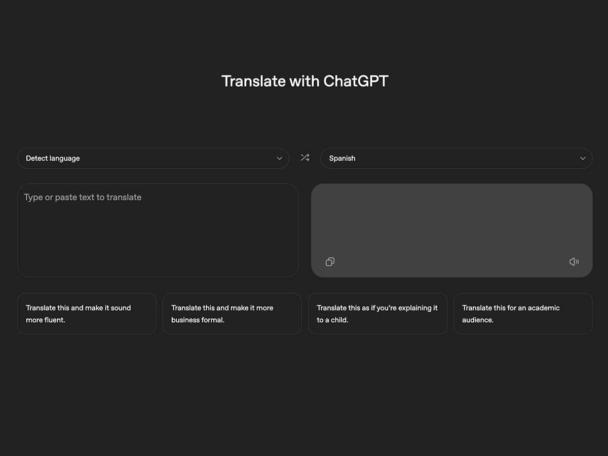  ChatGPT Translate 