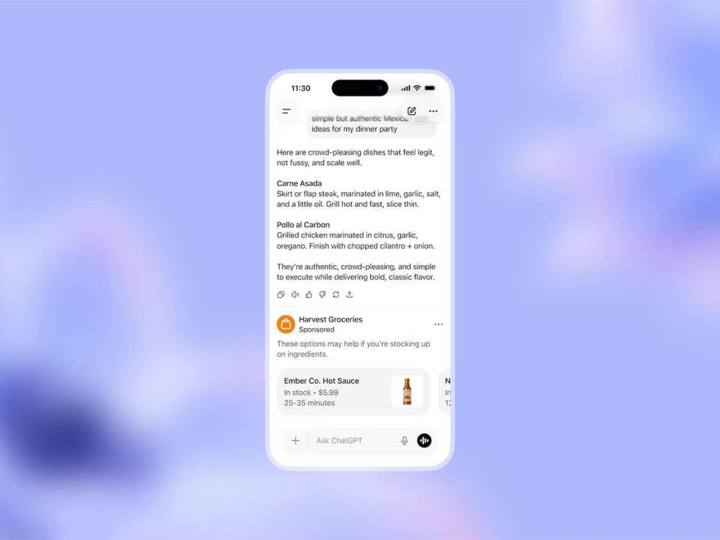  ChatGPT izgled reklama 