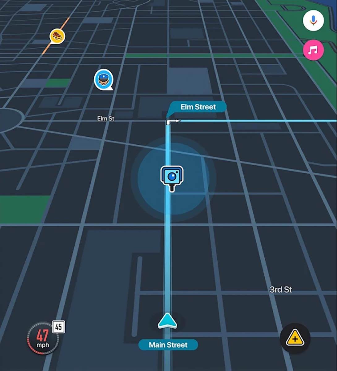  Waze prikazivanje lokacije kamere za brzinu 