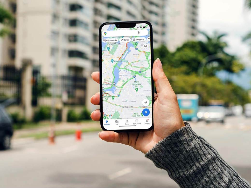  Google Maps na ulici 