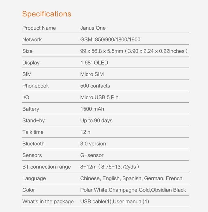   - Janus One/Kickstarter 