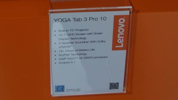  Lenovo Yoga Tab 3 Pro 