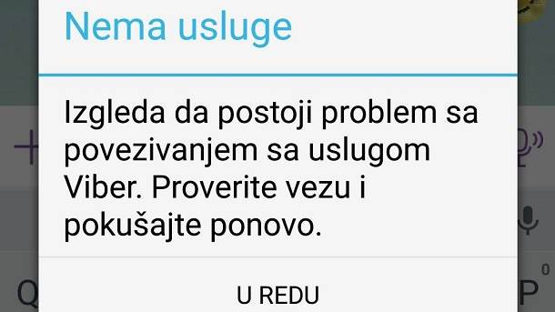  Viber problemi sa uslugom 