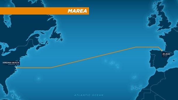  MAREA, Internet kabl 