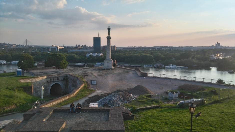  Beograd, Kalemegdan, Kalemegdanska tvrđava, Pobednik, spomenik Pobedniku 