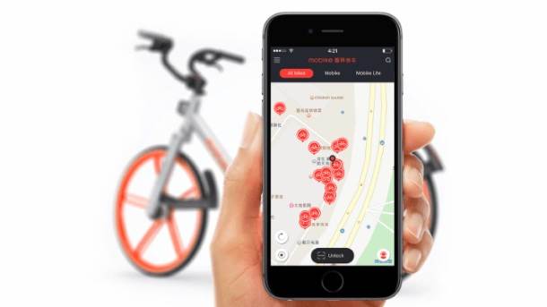  Mobike aplikacija za lociranje i pronalaženje bicikla. 