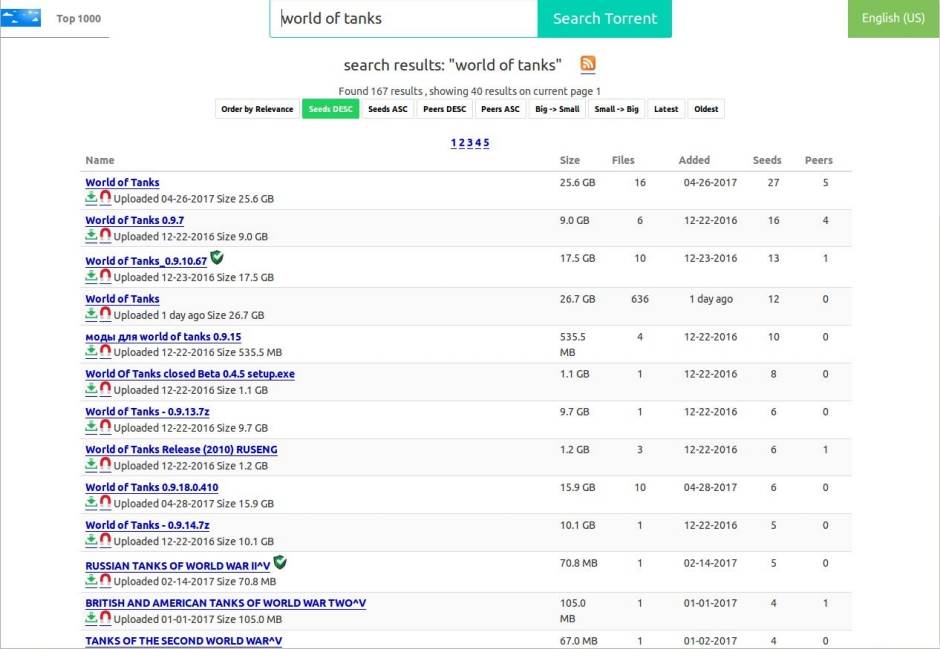   - Screenshot/Skytorrents 