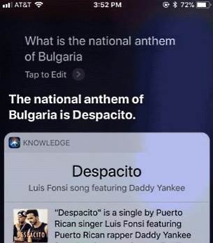  Siri, Siri Despacito 