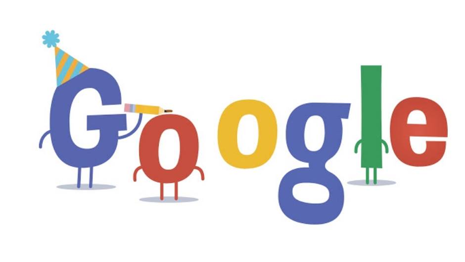  Google, 16ti rodjendan, logo 