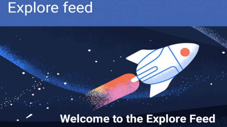  Explore feed, Facebook 