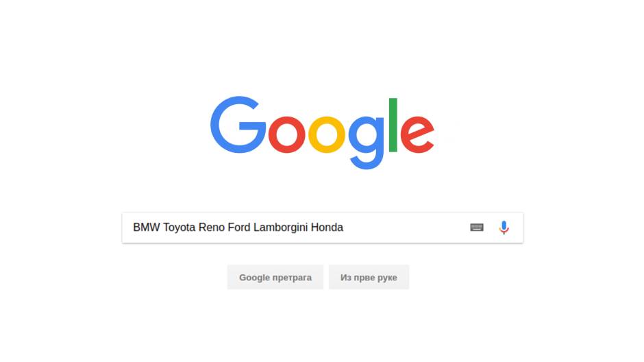  google, automobili 