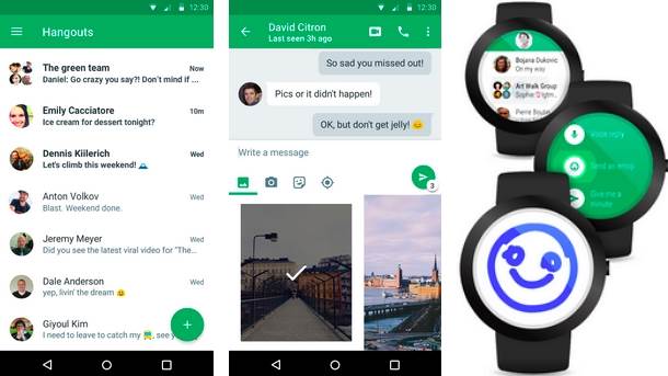  Google Hangouts 4.0 za Android. 