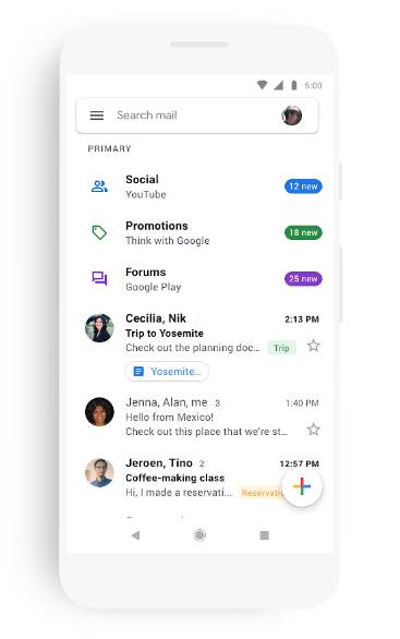   - MONDO portal / Google GMail 