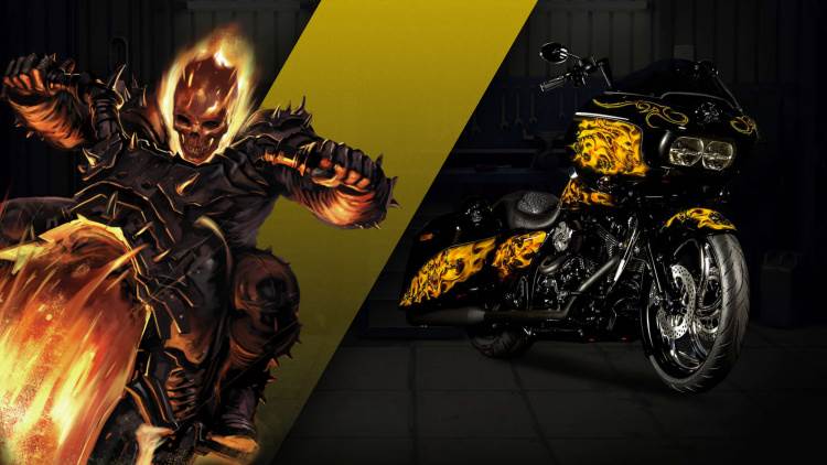 - Harley Davidson/ Marvel    - Harley Davidson/ Marvel