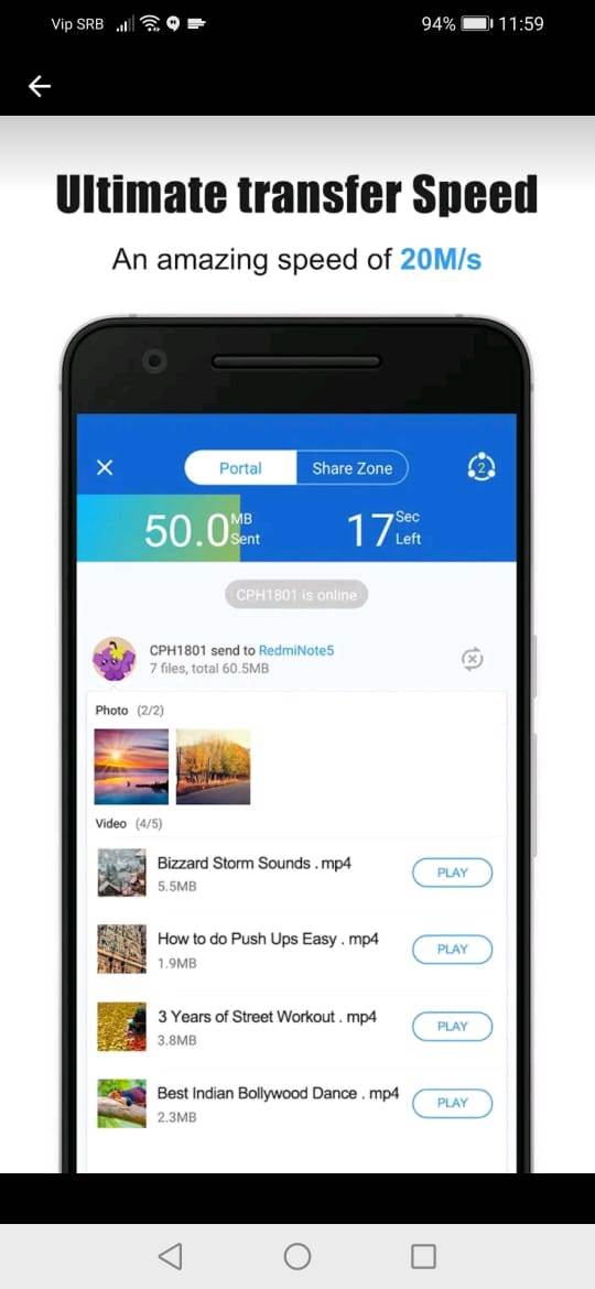   - Mondo / Google Play Store/ SHAREit 