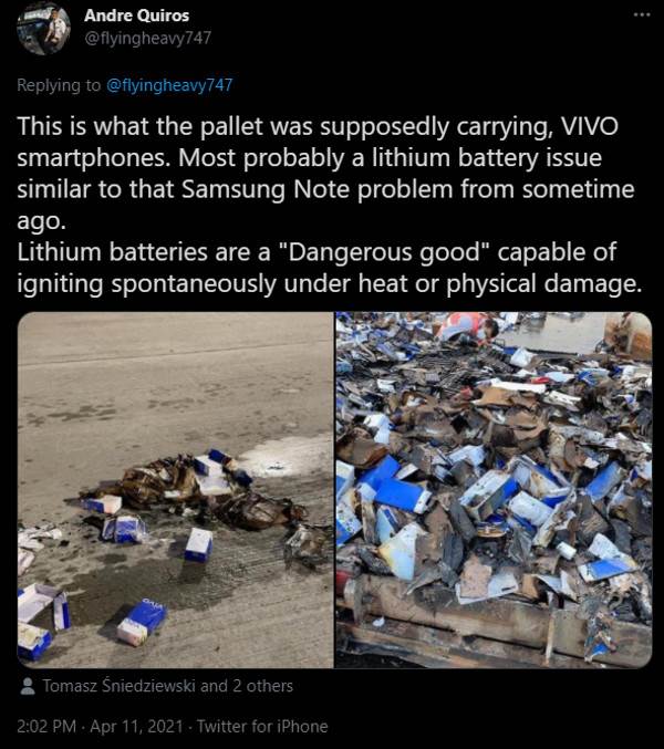  vivo telefoni zapaljeni aerodrom hong kong baterije loše 