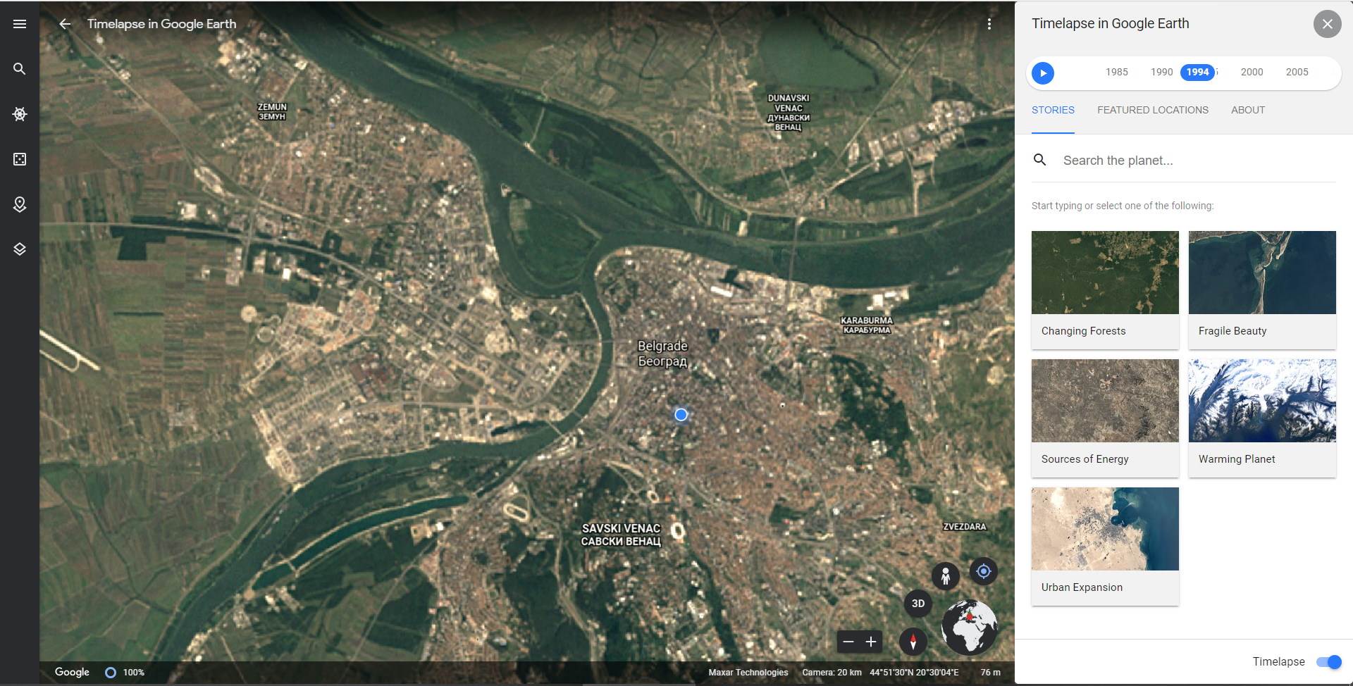   - SmartLife / Google Earth 