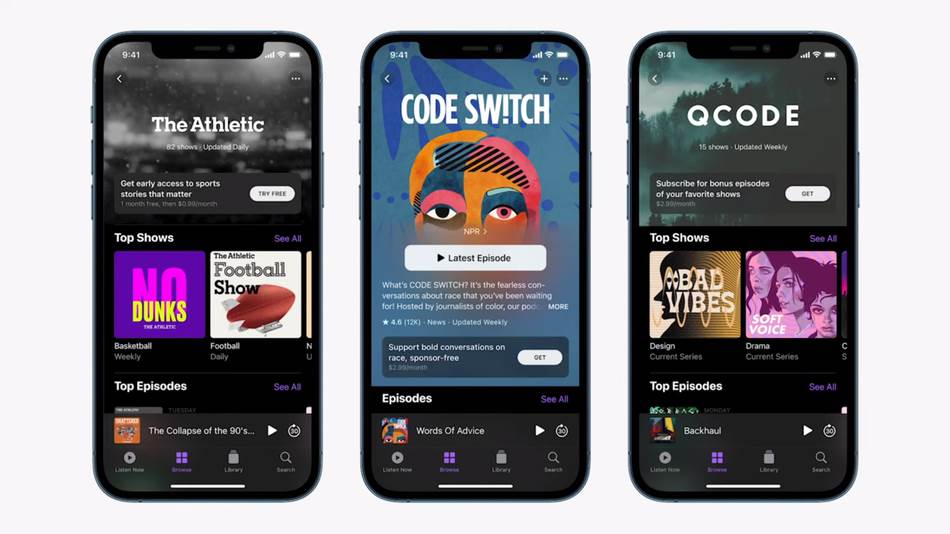  Apple Podcast Subscriptions 