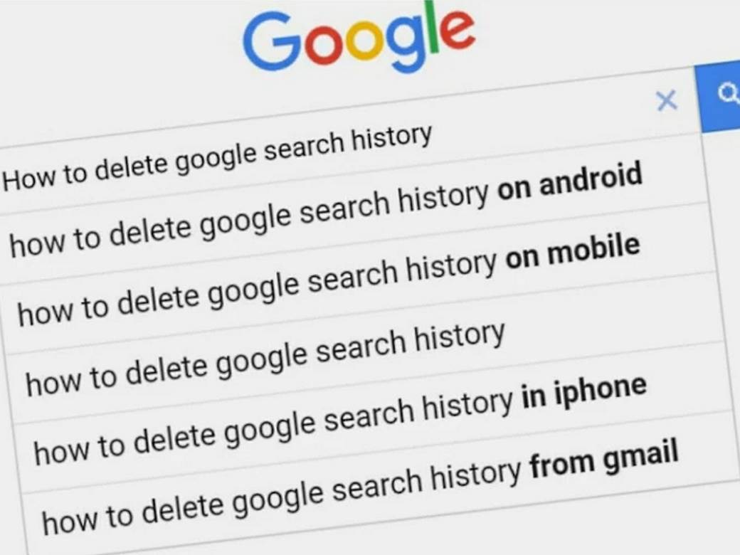 Google Search brisanje istorije pretrage 