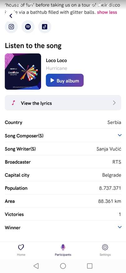   - SmartLife / Eurosong application 