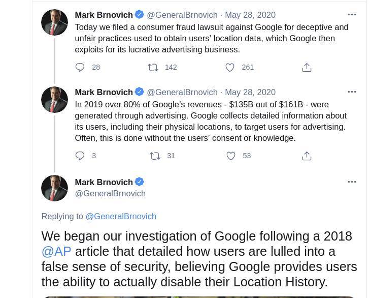   - Twitter/ Printscreen/ GeneralBrnovich 