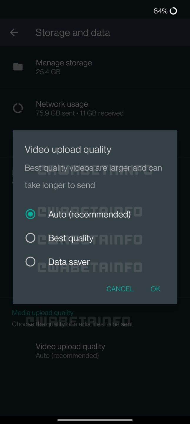  whatsapp video quality upload otpremanje video klipova kvalitet 