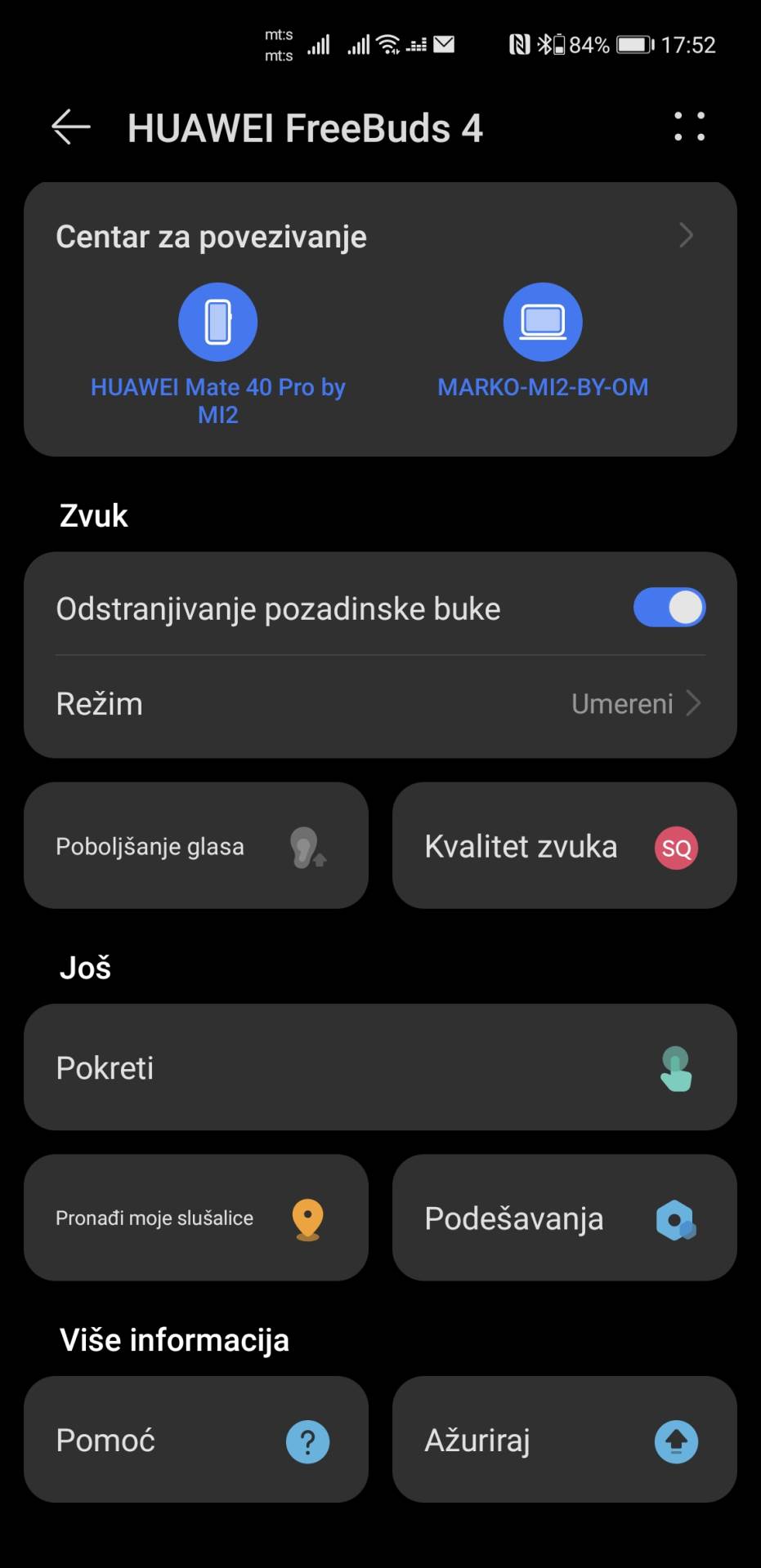  Huawei FreeBuds 4 aplikacija (17) - SmartLife / Marko Čavić 