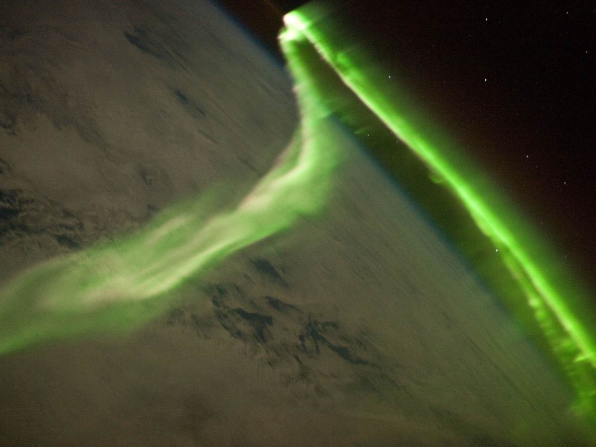  Aurora Australis sa Međunarodne svemirske stanice 