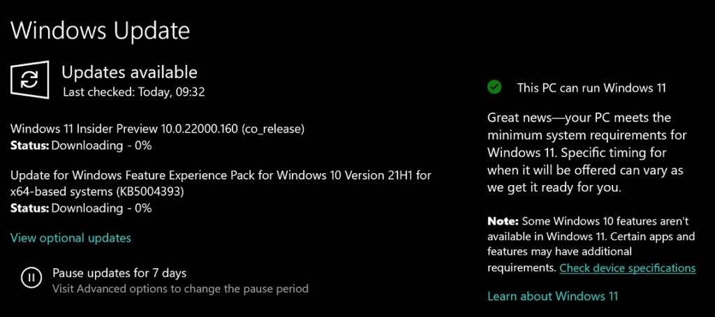  Windows 11 poruka o kompatibilnosti 