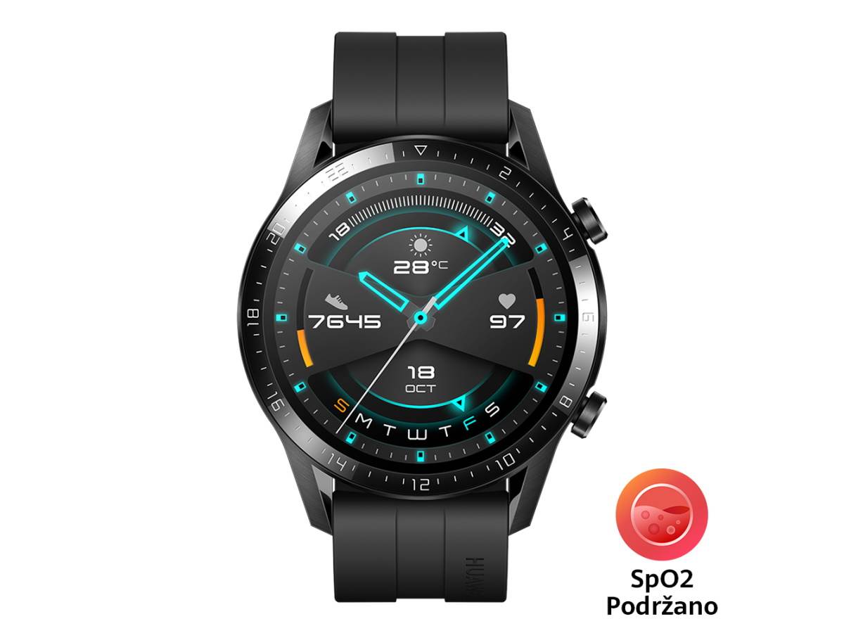  HUAWEI WATCH GT 2 46 mm, Crni - SmartLife / Huawei 