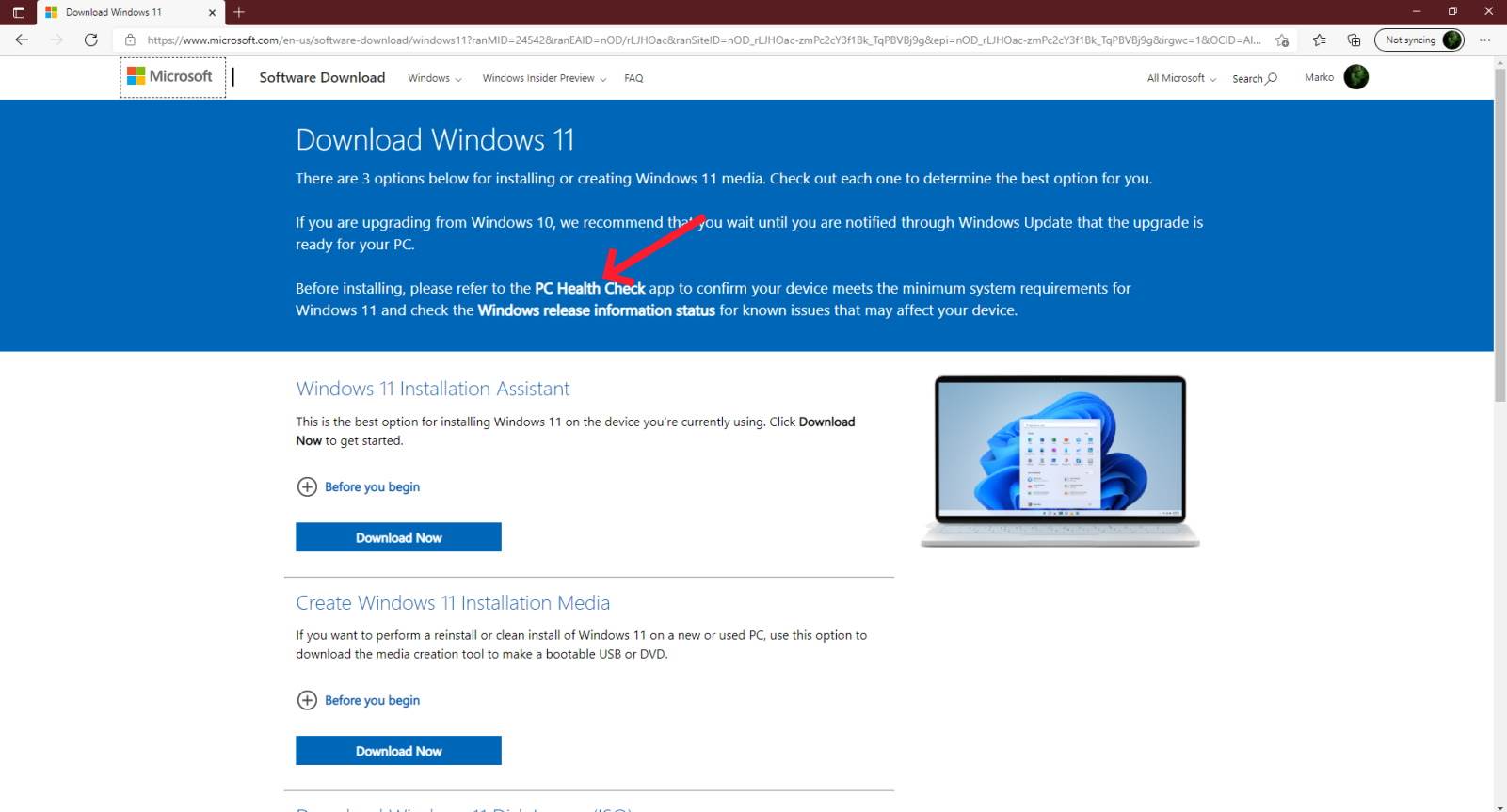  Kako da preuzmete Windows 11 - SmartLife / Microsoft / Printscreen 