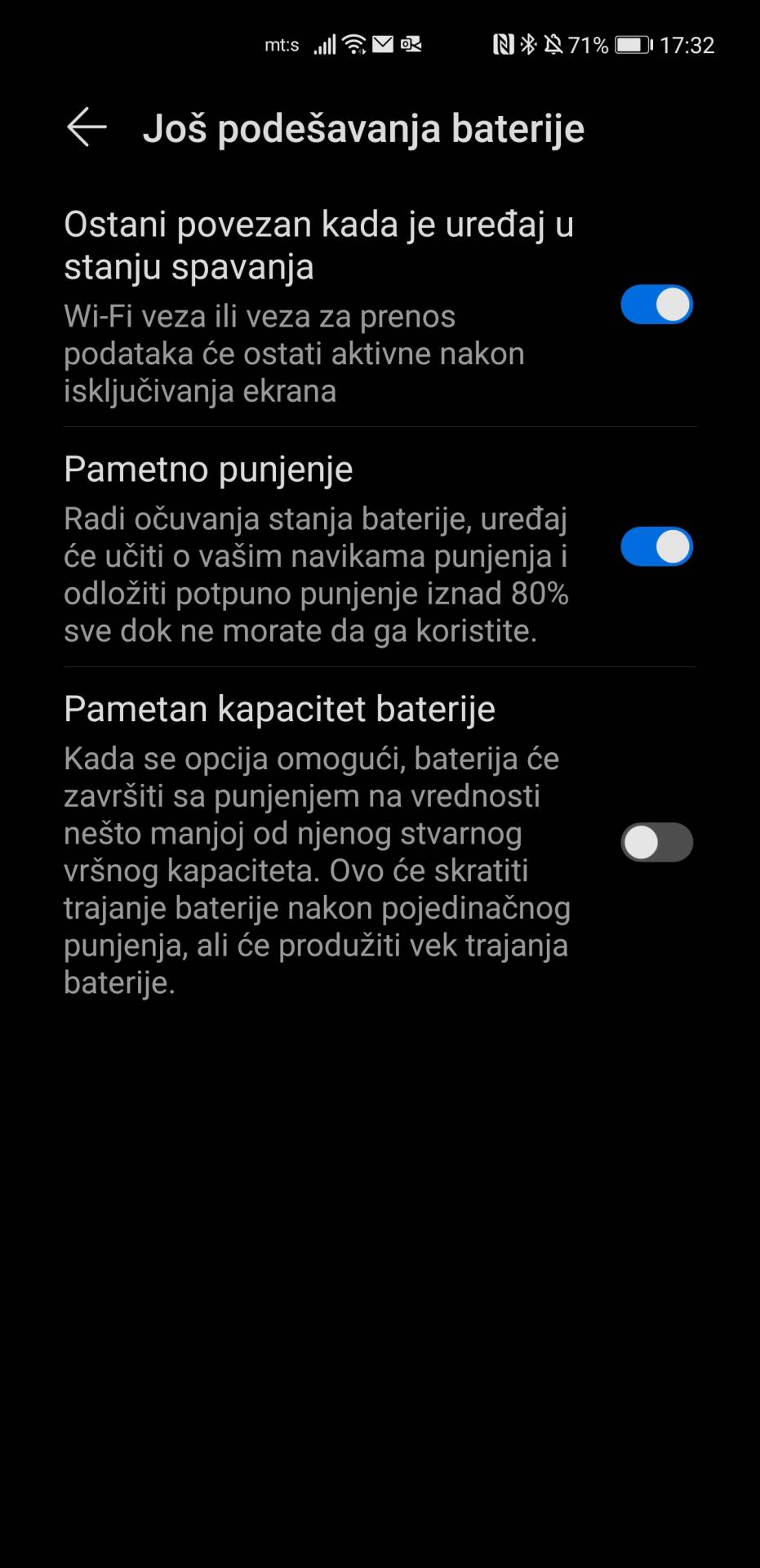 Huawei Podešavanja baterije (1)   Huawei Podešavanja baterije (1)