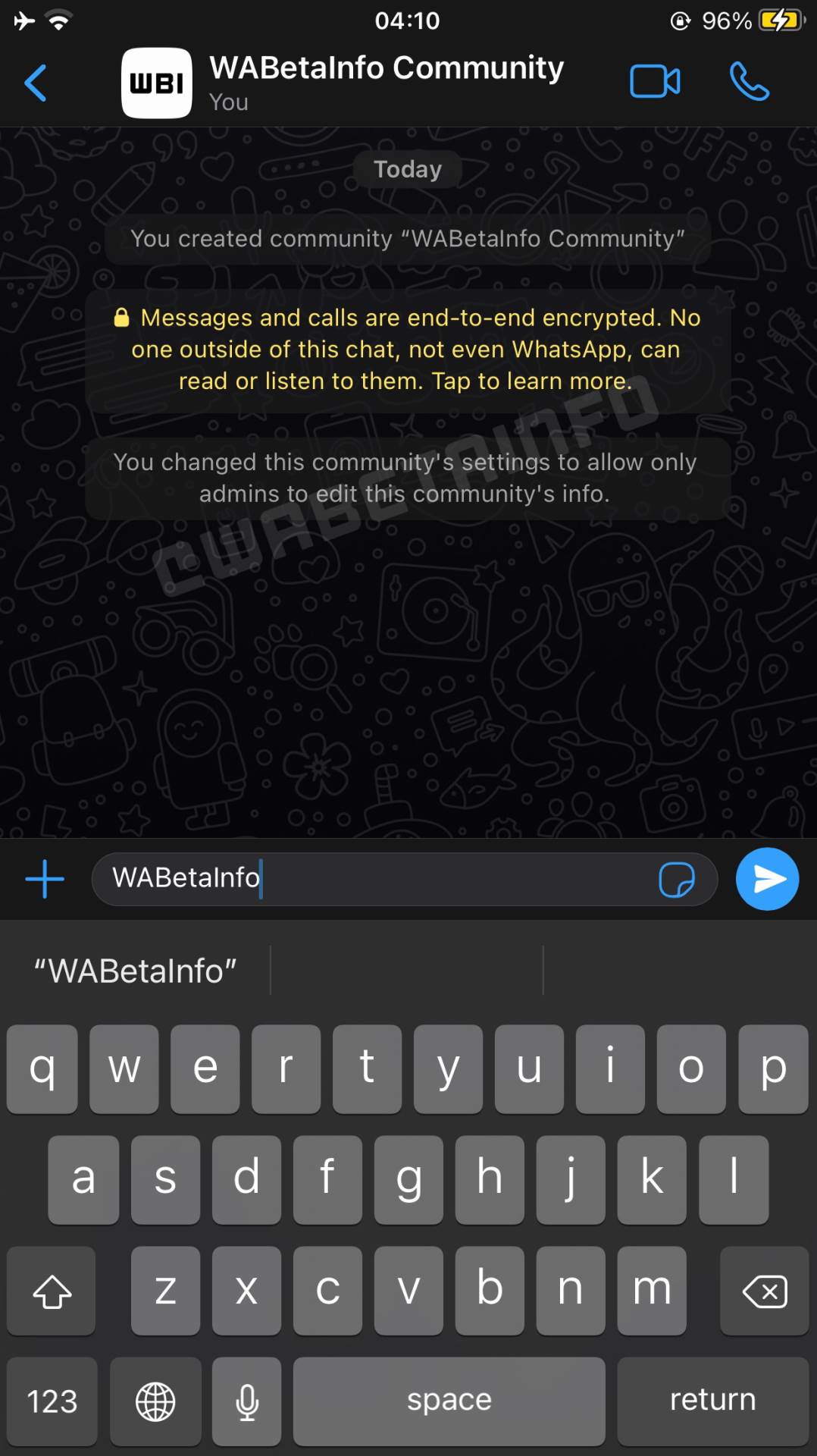 WHatsApp Community opcija 2.jpg - SMARTLife / WABetaInfo   WHatsApp Community opcija 2.jpg - SMARTLife / WABetaInfo