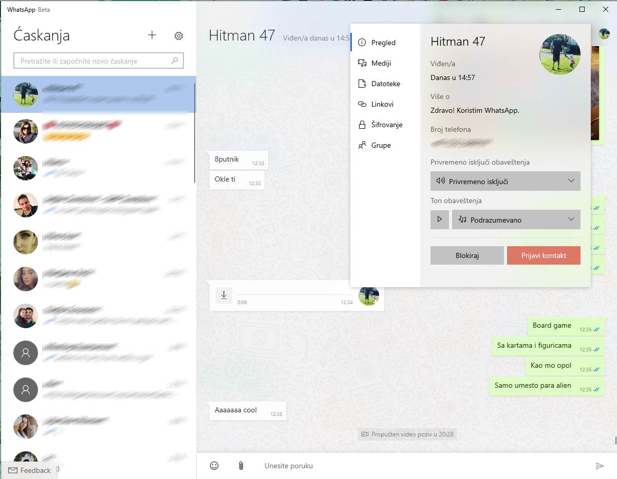  WhatsApp Beta opcije za kontakte - SmartLife / Marko Nešović 