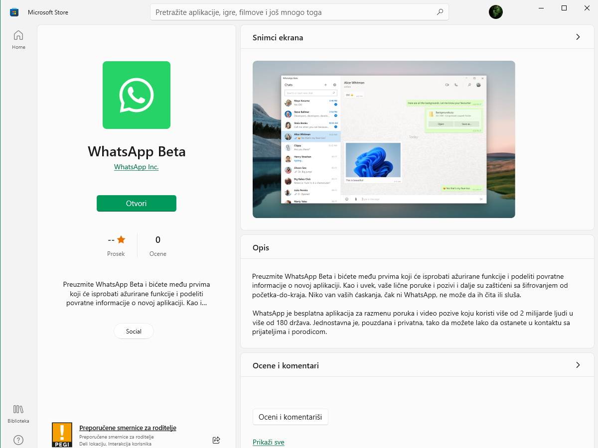WhatsApp Beta za Windows   WhatsApp Beta za Windows