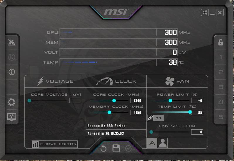 MSI Afterburner   MSI Afterburner