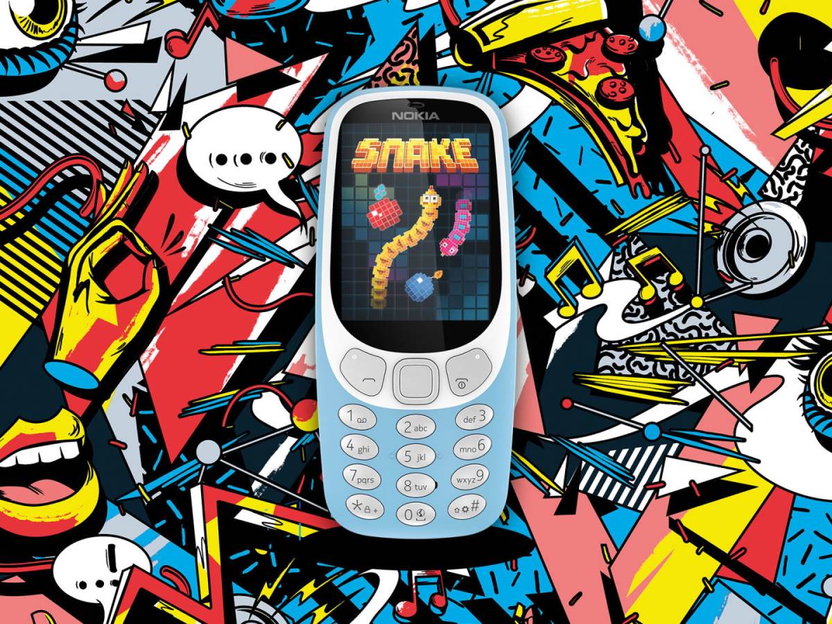 Nokia 3310 šarena pozadina Zmijica igra   Nokia 3310 šarena pozadina Zmijica igra