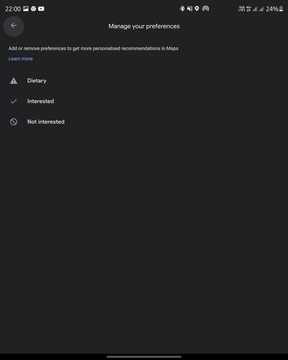  Opcije dijete u okviru mape - SmartLife / Marko Nešović / Google Maps 