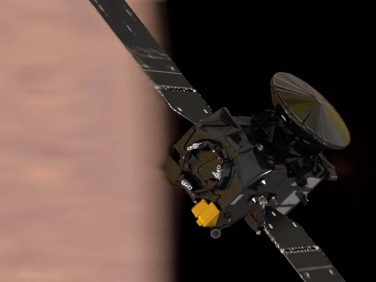 Orbiter kruži oko Marsa   Orbiter kruži oko Marsa