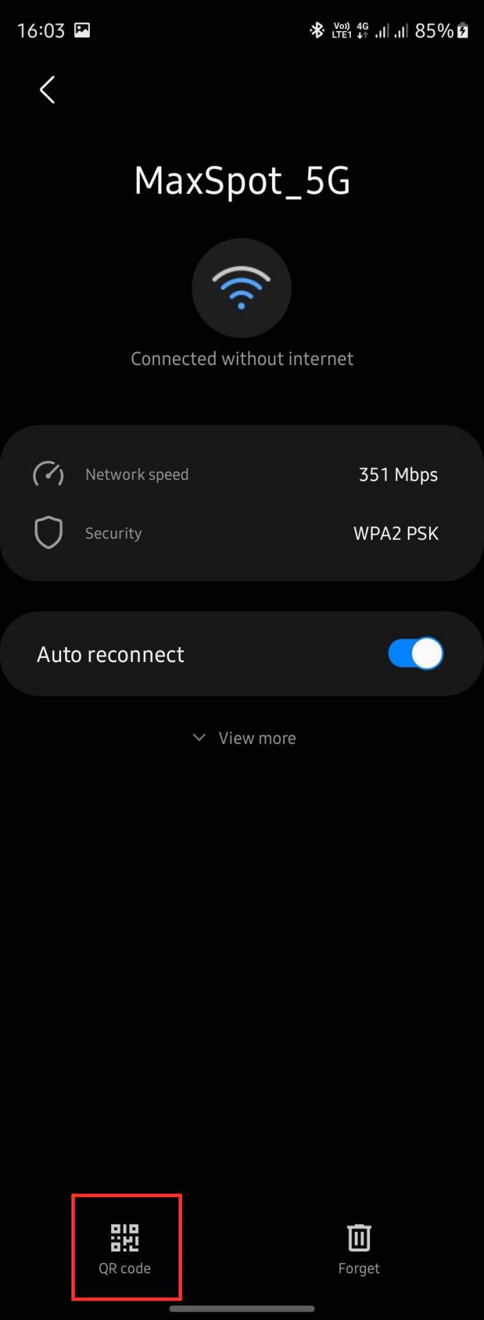  Podešavanja aktivne mreže - SmartLife / Marko Nešović / Printscreen 