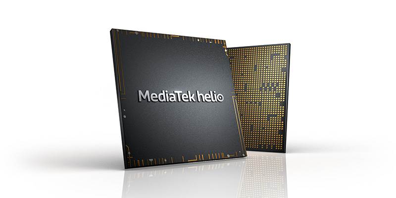  MediaTek Helio čip sa prednje i zadnje strane 