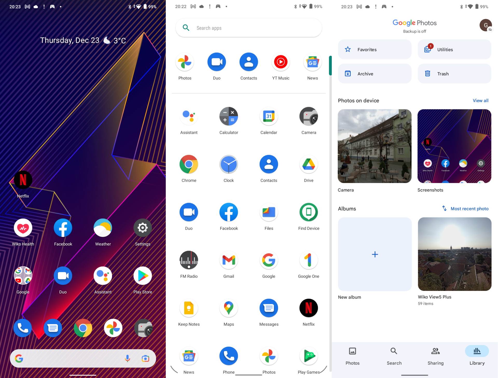  Wiko meni.jpg - SmartLife / Wiko Power U20 