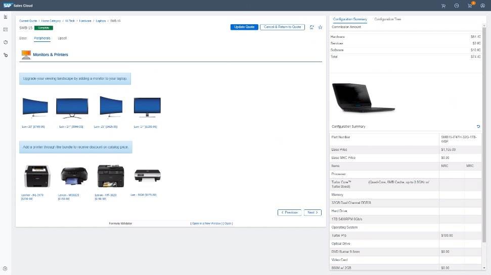  SAP CPQ kompleksna ponuda 
