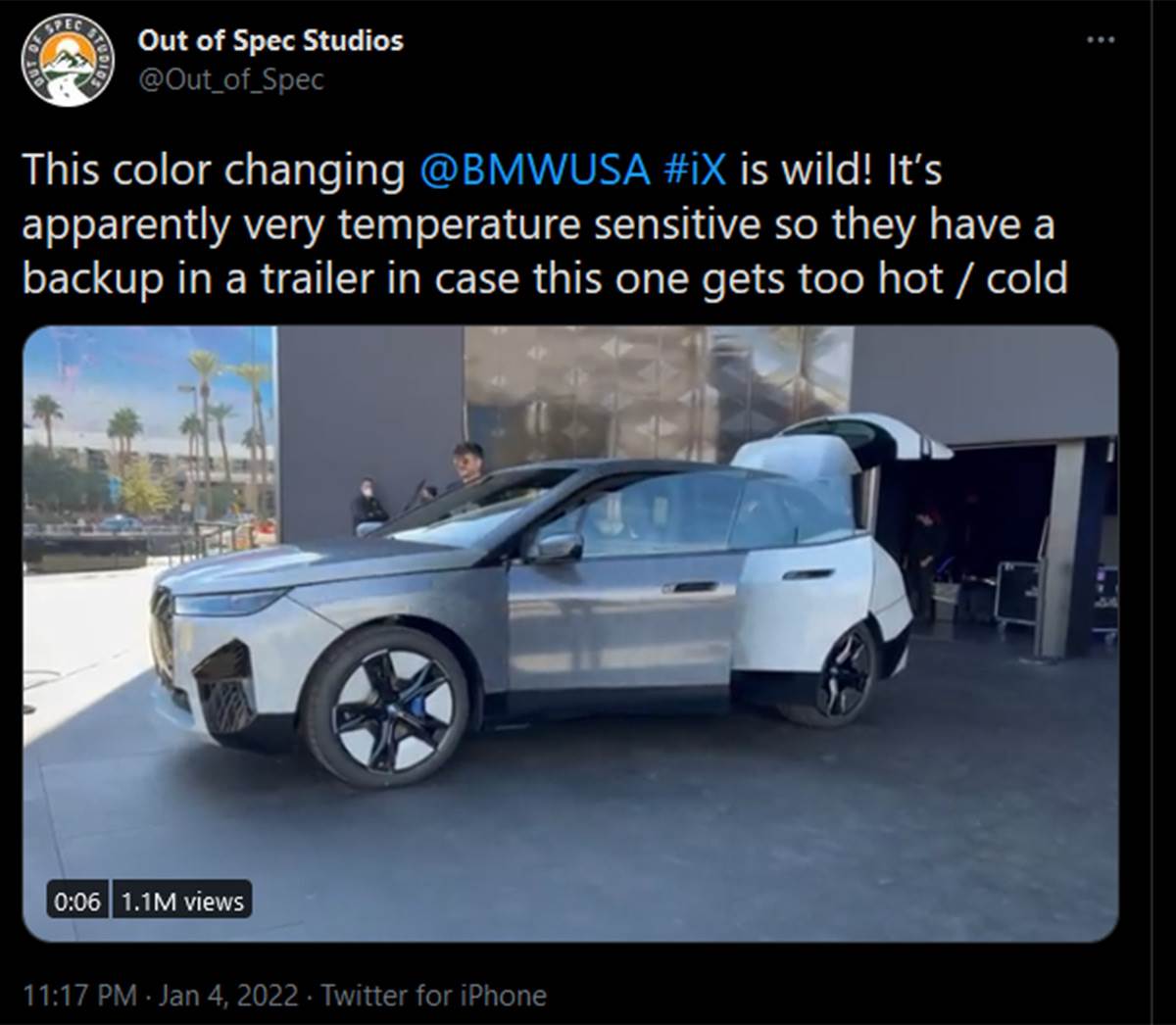  BMW koji menja boju - Smart Life/ Twitter 