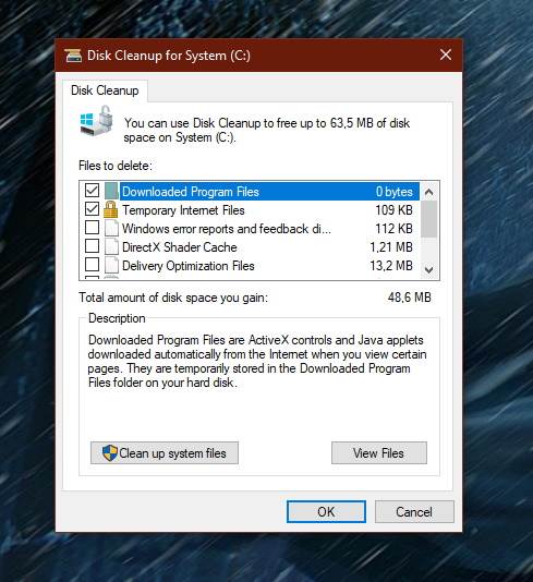  Disk Cleanup analiza podataka 