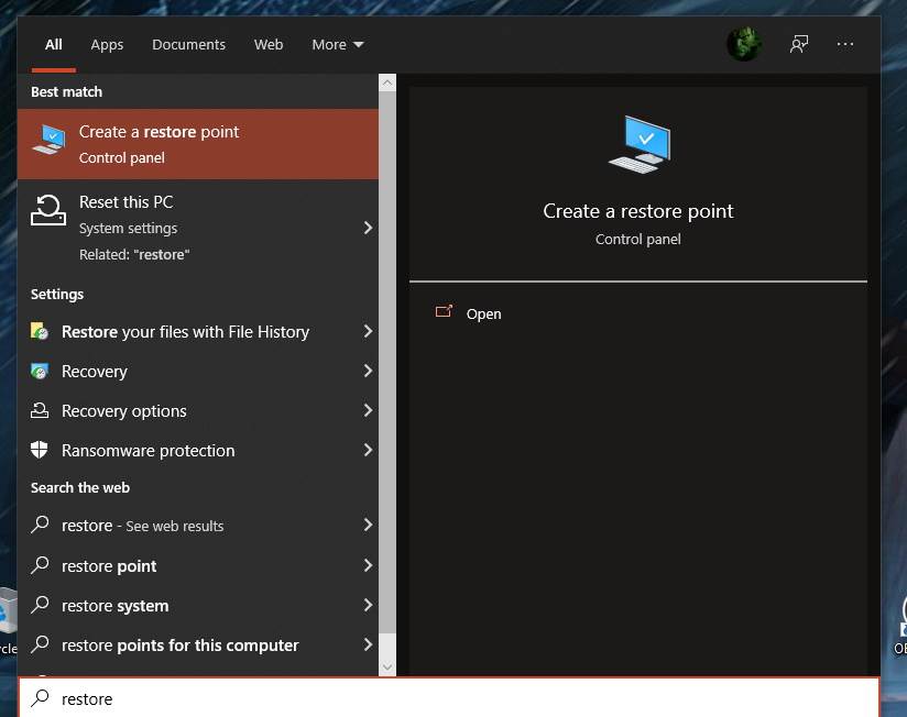  System restore u Start meniju - SmartLife / Marko Nešović / System Restore 