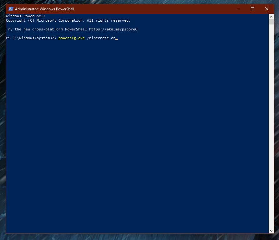  Uključivanje hibernacije 