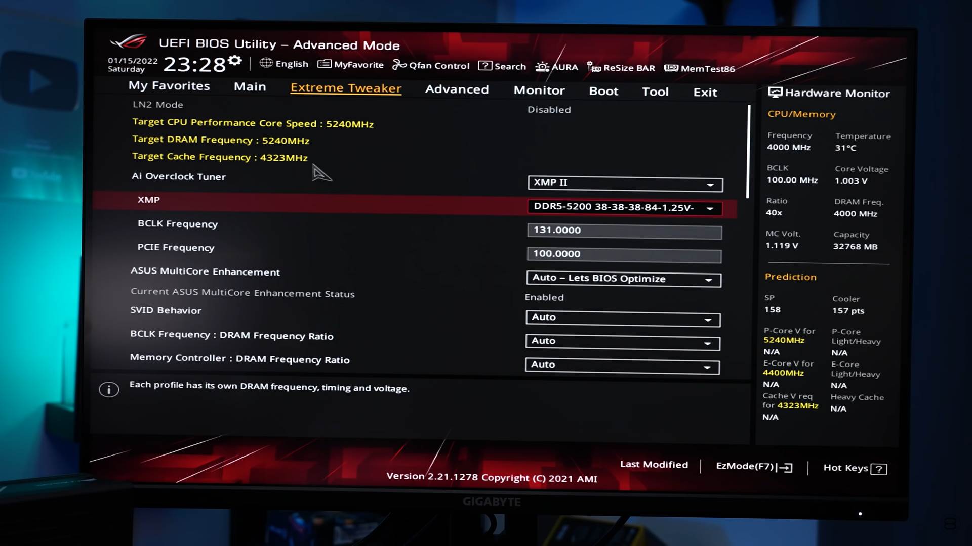  BIOS podešavanja - SmartLife / YouTube / der8auer EN 