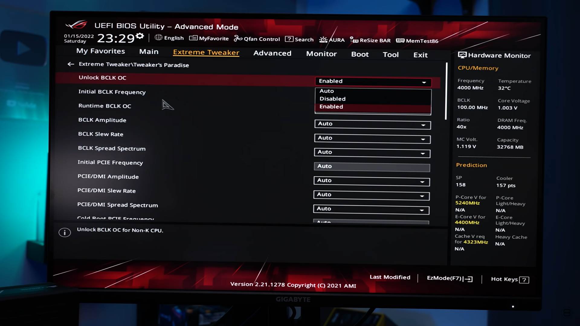  BIOS Unlock BCLK OC podešavanja - SmartLife / YouTube / der8auer EN 